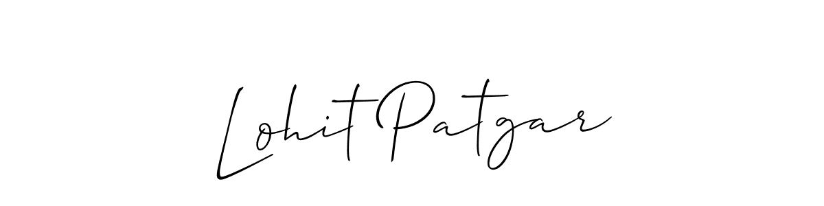 if you are searching for the best signature style for your name Lohit Patgar. so please give up your signature search. here we have designed multiple signature styles  using Allison_Script. Lohit Patgar signature style 2 images and pictures png