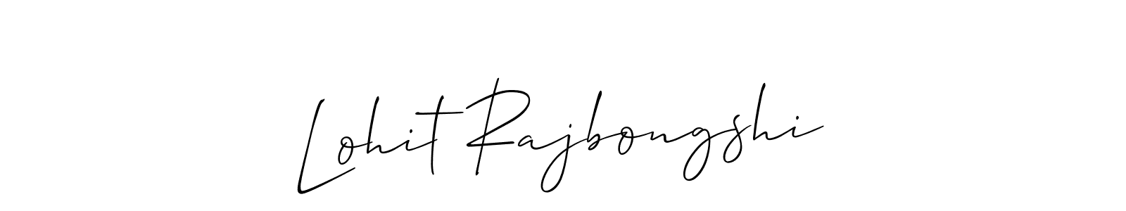 Use a signature maker to create a handwritten signature online. With this signature software, you can design (Allison_Script) your own signature for name Lohit Rajbongshi. Lohit Rajbongshi signature style 2 images and pictures png