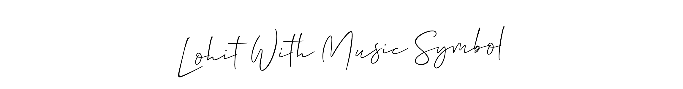 It looks lik you need a new signature style for name Lohit With Music Symbol. Design unique handwritten (Allison_Script) signature with our free signature maker in just a few clicks. Lohit With Music Symbol signature style 2 images and pictures png