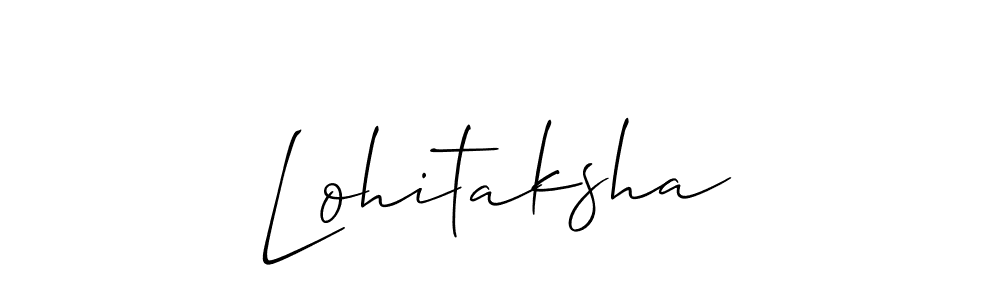 The best way (Allison_Script) to make a short signature is to pick only two or three words in your name. The name Lohitaksha include a total of six letters. For converting this name. Lohitaksha signature style 2 images and pictures png