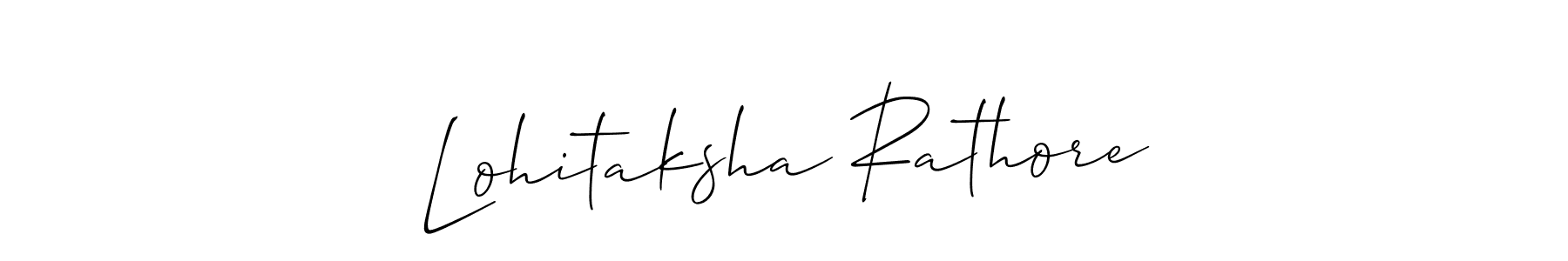 Also we have Lohitaksha Rathore name is the best signature style. Create professional handwritten signature collection using Allison_Script autograph style. Lohitaksha Rathore signature style 2 images and pictures png