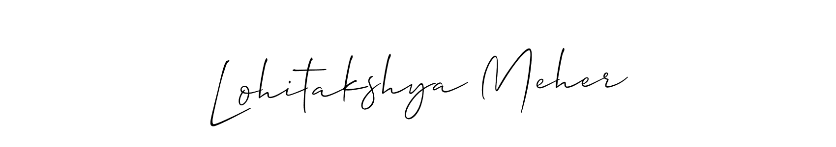 You can use this online signature creator to create a handwritten signature for the name Lohitakshya Meher. This is the best online autograph maker. Lohitakshya Meher signature style 2 images and pictures png