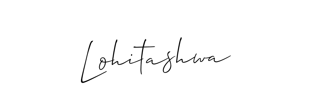 Create a beautiful signature design for name Lohitashwa. With this signature (Allison_Script) fonts, you can make a handwritten signature for free. Lohitashwa signature style 2 images and pictures png