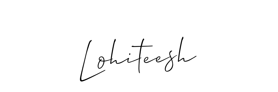 Make a short Lohiteesh signature style. Manage your documents anywhere anytime using Allison_Script. Create and add eSignatures, submit forms, share and send files easily. Lohiteesh signature style 2 images and pictures png