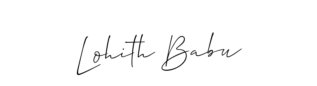 Best and Professional Signature Style for Lohith Babu. Allison_Script Best Signature Style Collection. Lohith Babu signature style 2 images and pictures png