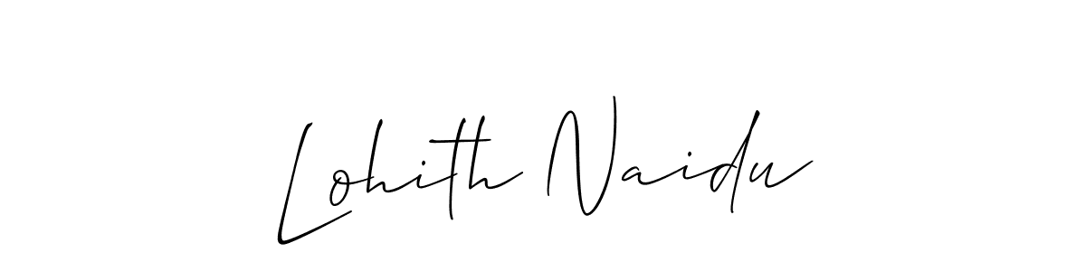 Similarly Allison_Script is the best handwritten signature design. Signature creator online .You can use it as an online autograph creator for name Lohith Naidu. Lohith Naidu signature style 2 images and pictures png