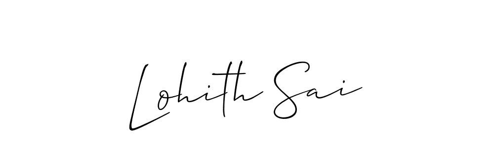 Create a beautiful signature design for name Lohith Sai. With this signature (Allison_Script) fonts, you can make a handwritten signature for free. Lohith Sai signature style 2 images and pictures png