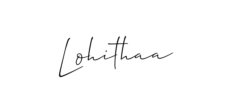 It looks lik you need a new signature style for name Lohithaa. Design unique handwritten (Allison_Script) signature with our free signature maker in just a few clicks. Lohithaa signature style 2 images and pictures png
