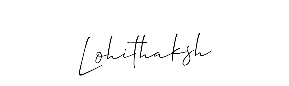 The best way (Allison_Script) to make a short signature is to pick only two or three words in your name. The name Lohithaksh include a total of six letters. For converting this name. Lohithaksh signature style 2 images and pictures png
