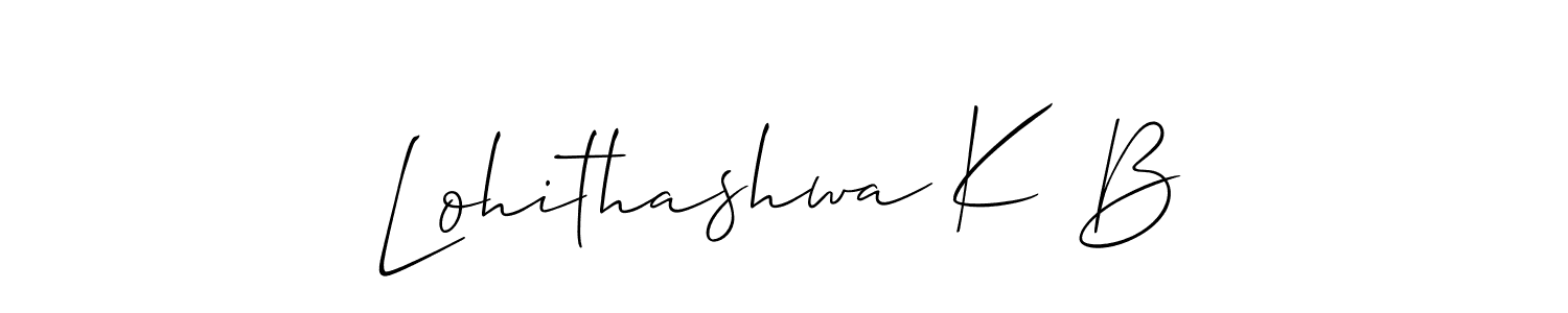 Here are the top 10 professional signature styles for the name Lohithashwa K B. These are the best autograph styles you can use for your name. Lohithashwa K B signature style 2 images and pictures png