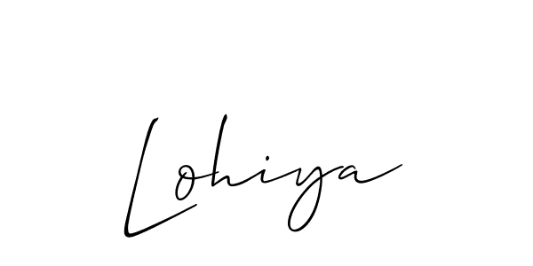 The best way (Allison_Script) to make a short signature is to pick only two or three words in your name. The name Lohiya include a total of six letters. For converting this name. Lohiya signature style 2 images and pictures png