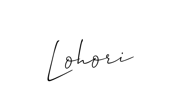 How to Draw Lohori signature style? Allison_Script is a latest design signature styles for name Lohori. Lohori signature style 2 images and pictures png