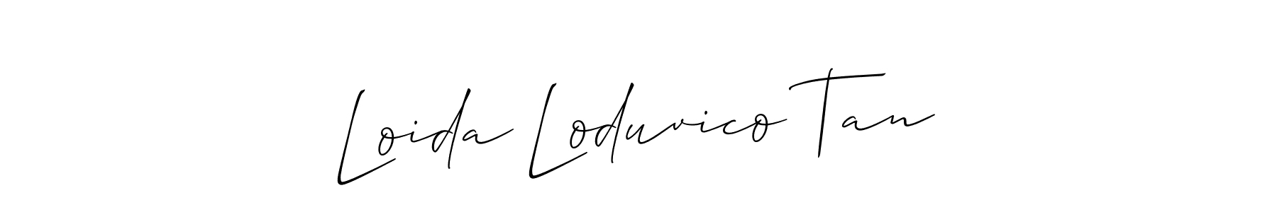 Make a beautiful signature design for name Loida Loduvico Tan. Use this online signature maker to create a handwritten signature for free. Loida Loduvico Tan signature style 2 images and pictures png