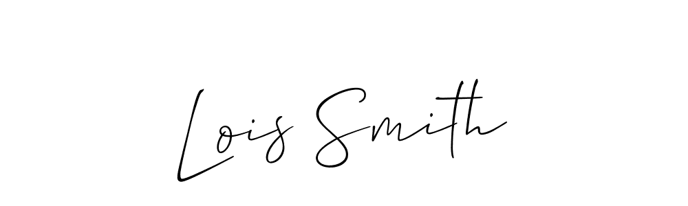 You should practise on your own different ways (Allison_Script) to write your name (Lois Smith) in signature. don't let someone else do it for you. Lois Smith signature style 2 images and pictures png