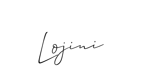 It looks lik you need a new signature style for name Lojini. Design unique handwritten (Allison_Script) signature with our free signature maker in just a few clicks. Lojini signature style 2 images and pictures png