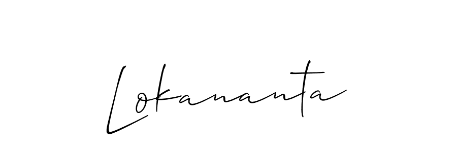 It looks lik you need a new signature style for name Lokananta. Design unique handwritten (Allison_Script) signature with our free signature maker in just a few clicks. Lokananta signature style 2 images and pictures png