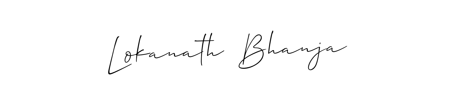 How to make Lokanath  Bhanja signature? Allison_Script is a professional autograph style. Create handwritten signature for Lokanath  Bhanja name. Lokanath  Bhanja signature style 2 images and pictures png