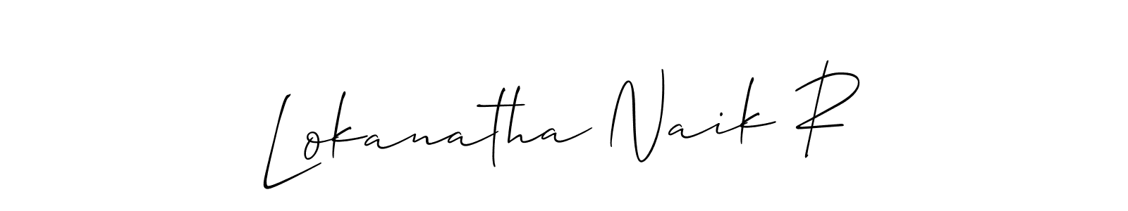 It looks lik you need a new signature style for name Lokanatha Naik R. Design unique handwritten (Allison_Script) signature with our free signature maker in just a few clicks. Lokanatha Naik R signature style 2 images and pictures png