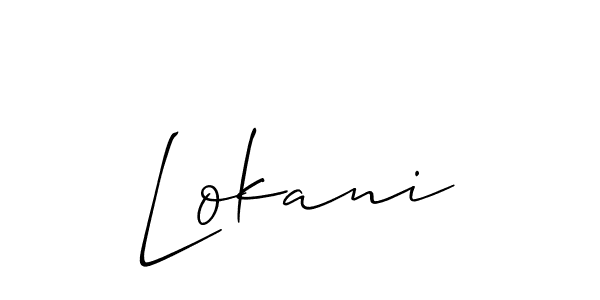 How to Draw Lokani signature style? Allison_Script is a latest design signature styles for name Lokani. Lokani signature style 2 images and pictures png