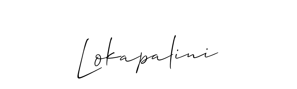 Also we have Lokapalini name is the best signature style. Create professional handwritten signature collection using Allison_Script autograph style. Lokapalini signature style 2 images and pictures png