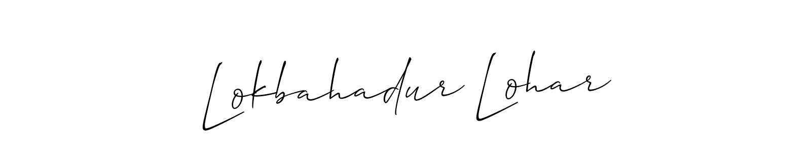 Best and Professional Signature Style for Lokbahadur Lohar. Allison_Script Best Signature Style Collection. Lokbahadur Lohar signature style 2 images and pictures png