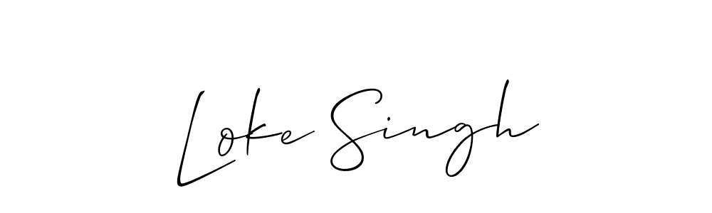 Make a beautiful signature design for name Loke Singh. Use this online signature maker to create a handwritten signature for free. Loke Singh signature style 2 images and pictures png