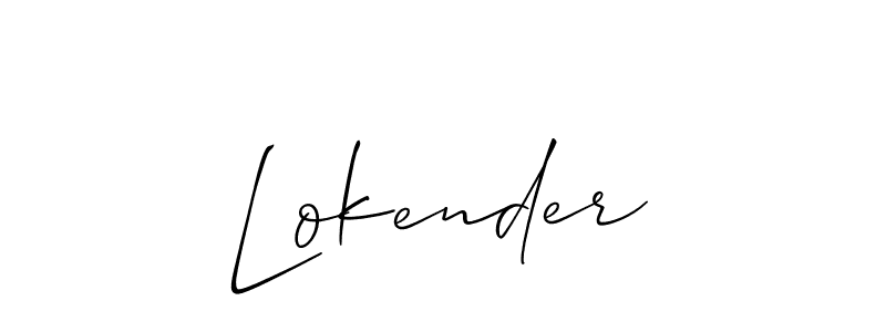 Once you've used our free online signature maker to create your best signature Allison_Script style, it's time to enjoy all of the benefits that Lokender name signing documents. Lokender signature style 2 images and pictures png