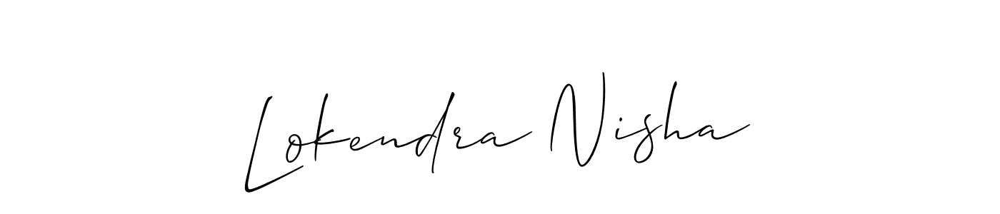 Best and Professional Signature Style for Lokendra Nisha. Allison_Script Best Signature Style Collection. Lokendra Nisha signature style 2 images and pictures png