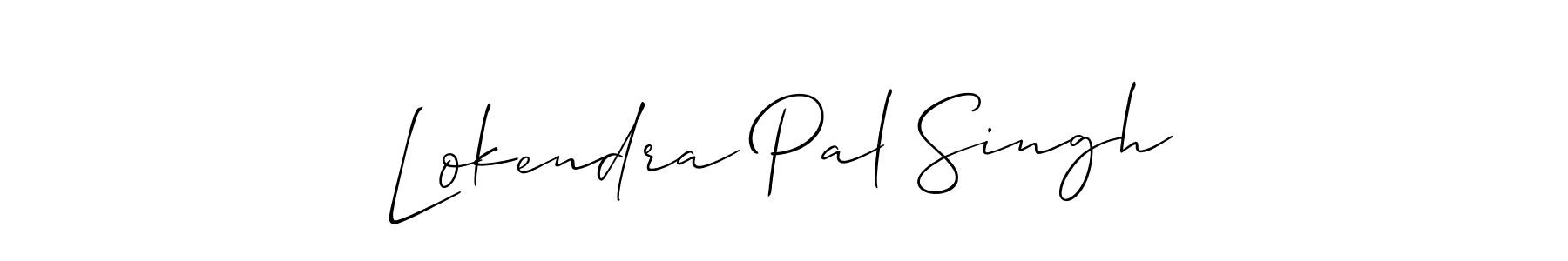 Design your own signature with our free online signature maker. With this signature software, you can create a handwritten (Allison_Script) signature for name Lokendra Pal Singh. Lokendra Pal Singh signature style 2 images and pictures png