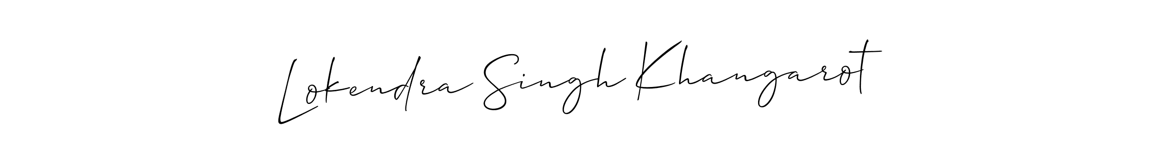 Also You can easily find your signature by using the search form. We will create Lokendra Singh Khangarot name handwritten signature images for you free of cost using Allison_Script sign style. Lokendra Singh Khangarot signature style 2 images and pictures png