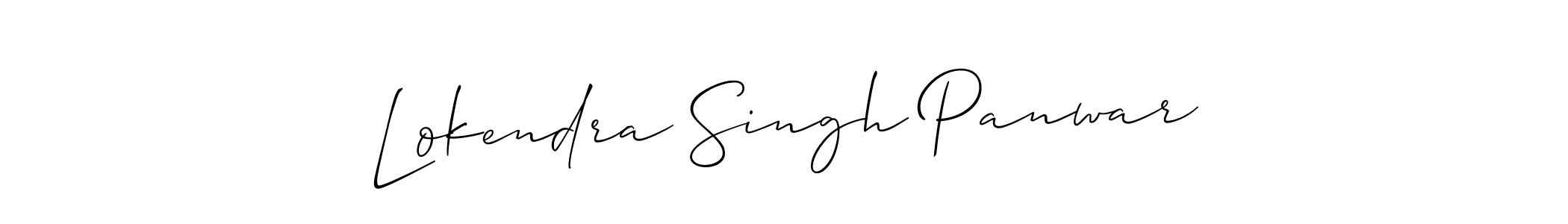 Create a beautiful signature design for name Lokendra Singh Panwar. With this signature (Allison_Script) fonts, you can make a handwritten signature for free. Lokendra Singh Panwar signature style 2 images and pictures png