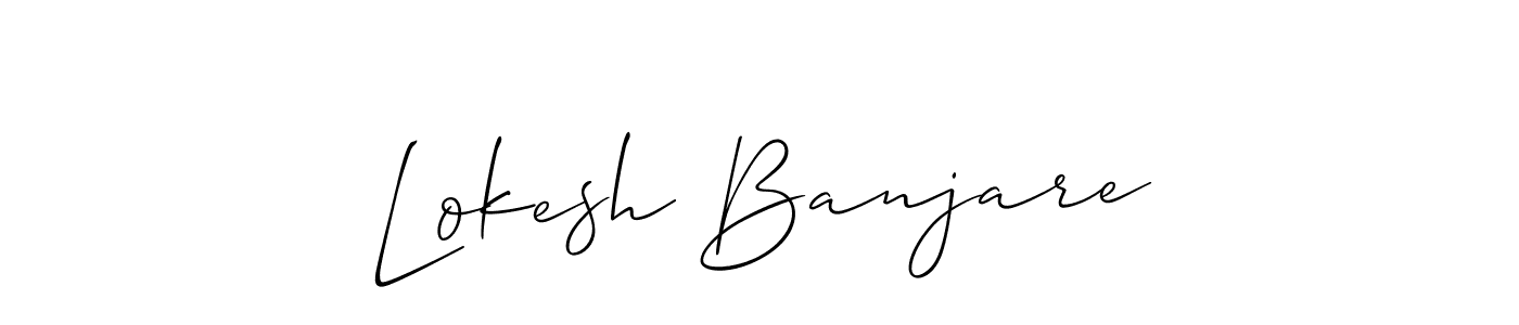 Make a beautiful signature design for name Lokesh Banjare. Use this online signature maker to create a handwritten signature for free. Lokesh Banjare signature style 2 images and pictures png