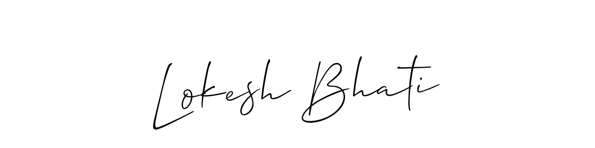 You can use this online signature creator to create a handwritten signature for the name Lokesh Bhati. This is the best online autograph maker. Lokesh Bhati signature style 2 images and pictures png