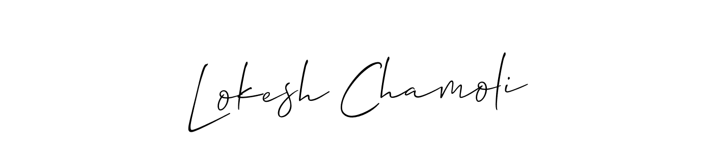 Here are the top 10 professional signature styles for the name Lokesh Chamoli. These are the best autograph styles you can use for your name. Lokesh Chamoli signature style 2 images and pictures png