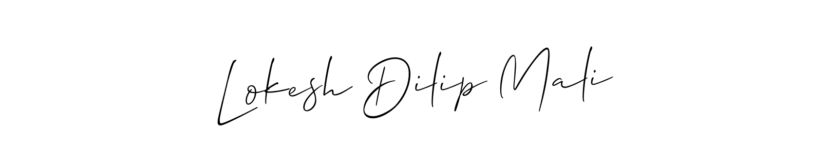 Here are the top 10 professional signature styles for the name Lokesh Dilip Mali. These are the best autograph styles you can use for your name. Lokesh Dilip Mali signature style 2 images and pictures png