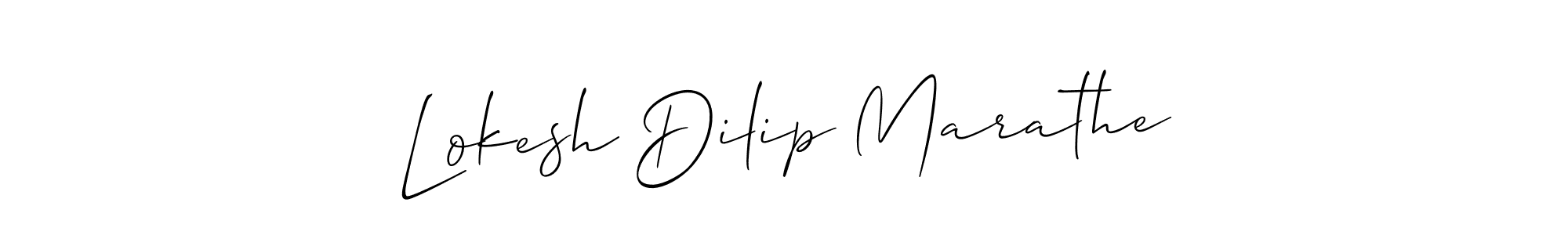 Similarly Allison_Script is the best handwritten signature design. Signature creator online .You can use it as an online autograph creator for name Lokesh Dilip Marathe. Lokesh Dilip Marathe signature style 2 images and pictures png