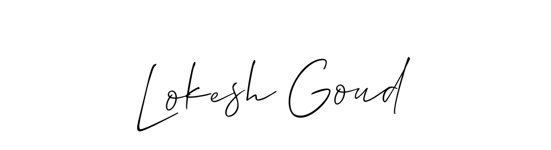 This is the best signature style for the Lokesh Goud name. Also you like these signature font (Allison_Script). Mix name signature. Lokesh Goud signature style 2 images and pictures png