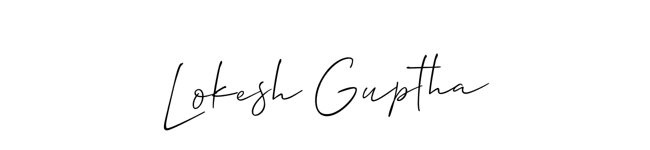 Also You can easily find your signature by using the search form. We will create Lokesh Guptha name handwritten signature images for you free of cost using Allison_Script sign style. Lokesh Guptha signature style 2 images and pictures png