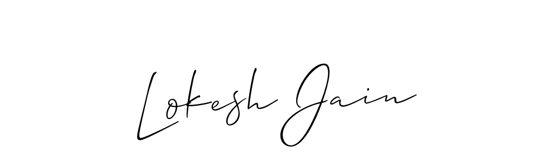 Also we have Lokesh Jain name is the best signature style. Create professional handwritten signature collection using Allison_Script autograph style. Lokesh Jain signature style 2 images and pictures png