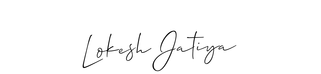 This is the best signature style for the Lokesh Jatiya name. Also you like these signature font (Allison_Script). Mix name signature. Lokesh Jatiya signature style 2 images and pictures png