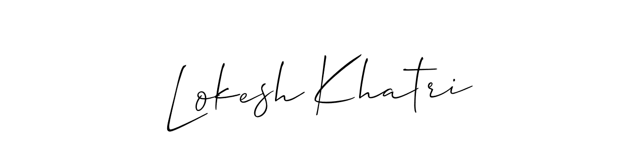 This is the best signature style for the Lokesh Khatri name. Also you like these signature font (Allison_Script). Mix name signature. Lokesh Khatri signature style 2 images and pictures png