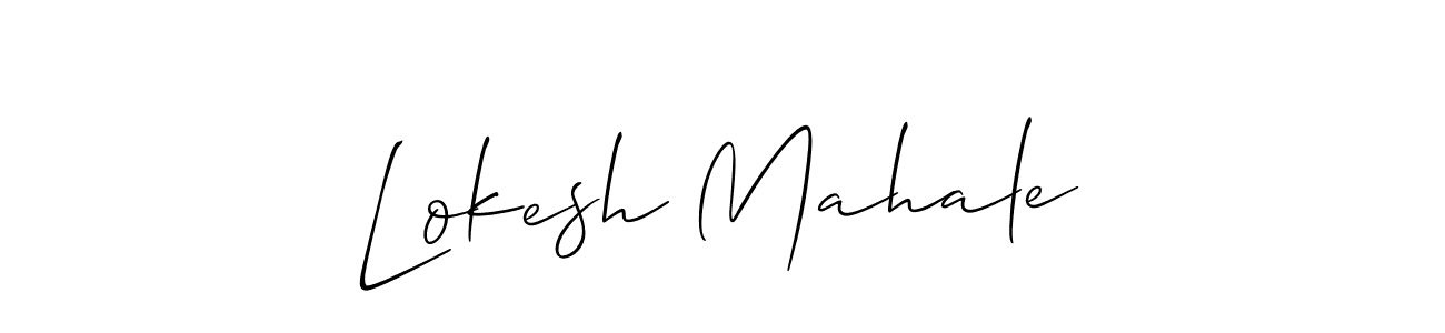 Lokesh Mahale stylish signature style. Best Handwritten Sign (Allison_Script) for my name. Handwritten Signature Collection Ideas for my name Lokesh Mahale. Lokesh Mahale signature style 2 images and pictures png