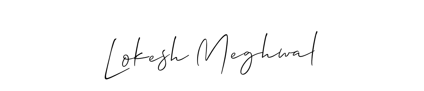 if you are searching for the best signature style for your name Lokesh Meghwal. so please give up your signature search. here we have designed multiple signature styles  using Allison_Script. Lokesh Meghwal signature style 2 images and pictures png