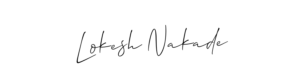 You can use this online signature creator to create a handwritten signature for the name Lokesh Nakade. This is the best online autograph maker. Lokesh Nakade signature style 2 images and pictures png