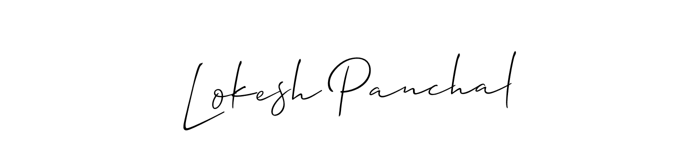 Similarly Allison_Script is the best handwritten signature design. Signature creator online .You can use it as an online autograph creator for name Lokesh Panchal. Lokesh Panchal signature style 2 images and pictures png