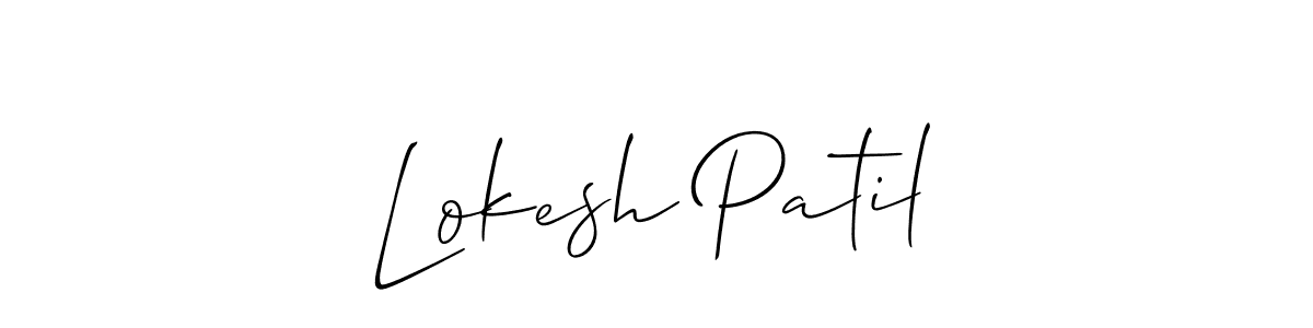How to make Lokesh Patil signature? Allison_Script is a professional autograph style. Create handwritten signature for Lokesh Patil name. Lokesh Patil signature style 2 images and pictures png