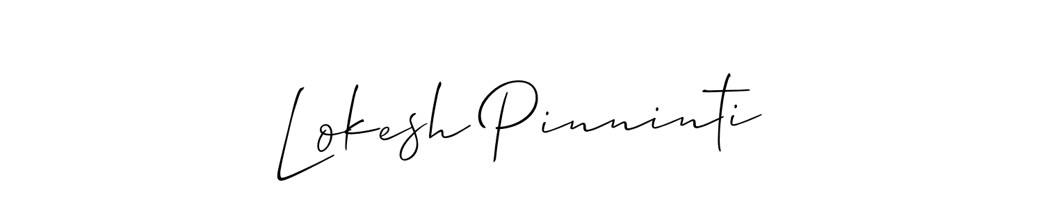 Similarly Allison_Script is the best handwritten signature design. Signature creator online .You can use it as an online autograph creator for name Lokesh Pinninti. Lokesh Pinninti signature style 2 images and pictures png