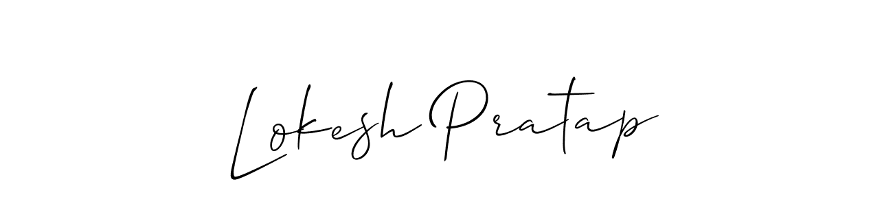 How to make Lokesh Pratap signature? Allison_Script is a professional autograph style. Create handwritten signature for Lokesh Pratap name. Lokesh Pratap signature style 2 images and pictures png