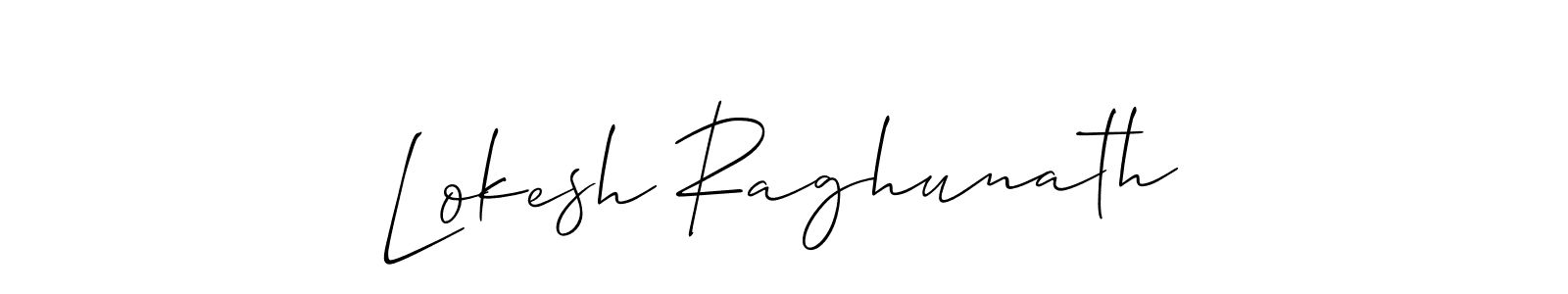 Best and Professional Signature Style for Lokesh Raghunath. Allison_Script Best Signature Style Collection. Lokesh Raghunath signature style 2 images and pictures png