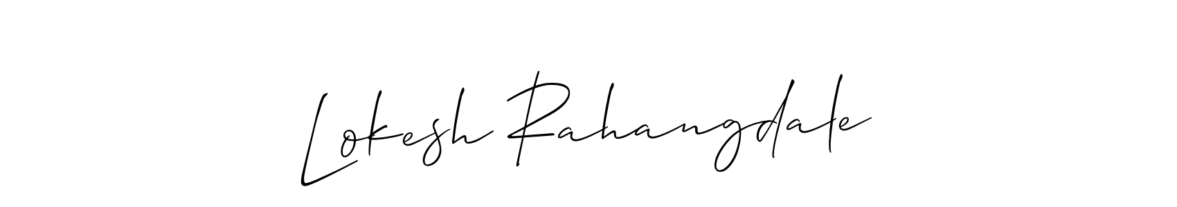 Best and Professional Signature Style for Lokesh Rahangdale. Allison_Script Best Signature Style Collection. Lokesh Rahangdale signature style 2 images and pictures png